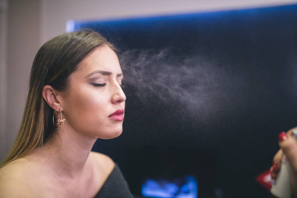 istock Make-up artist work on her friend.Real people. 820507358