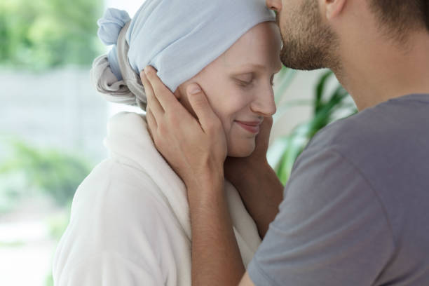 istock Husband kissing his wife 820508600