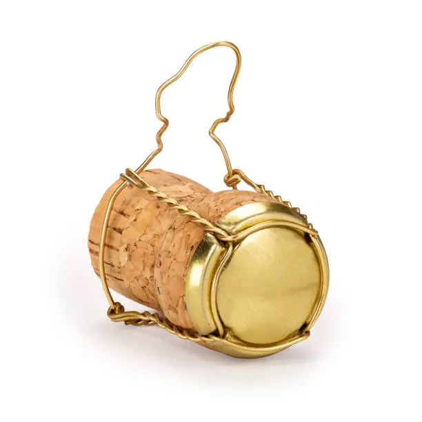 Champagne cork with clipping path