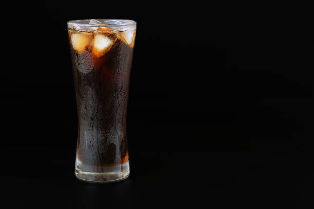 istock Cola water in a glass with ices 820539468