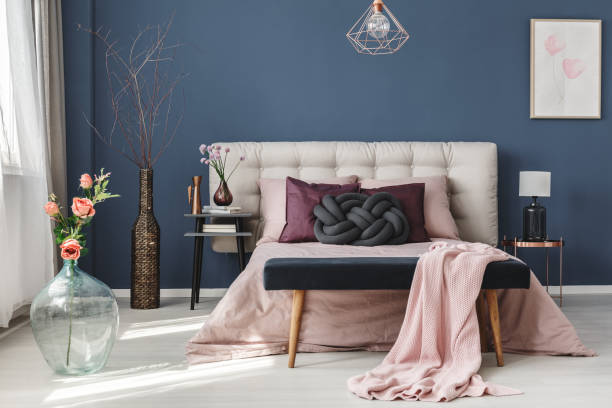 istock Tidy cozy hotel room 820555916