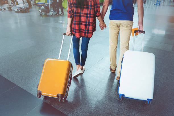 istock Couple going to travel together 820562264