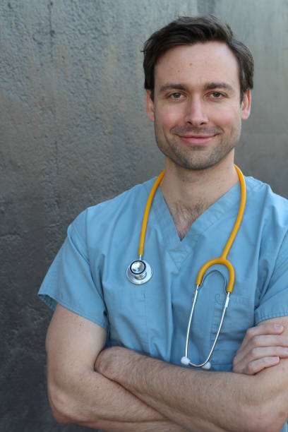 istock Doctor with stethoscope portrait isolated 820577002