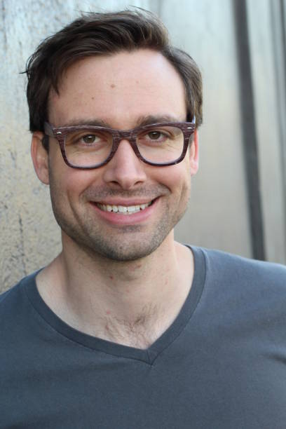 istock Handsome man wearing glasses portrait 820577828