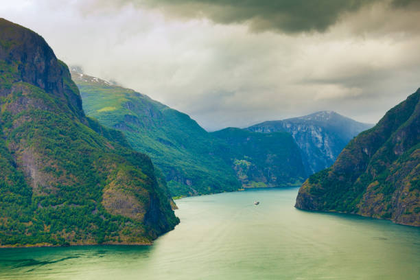 istock Aurland fjord from Stegastein view point, Norway 820588292