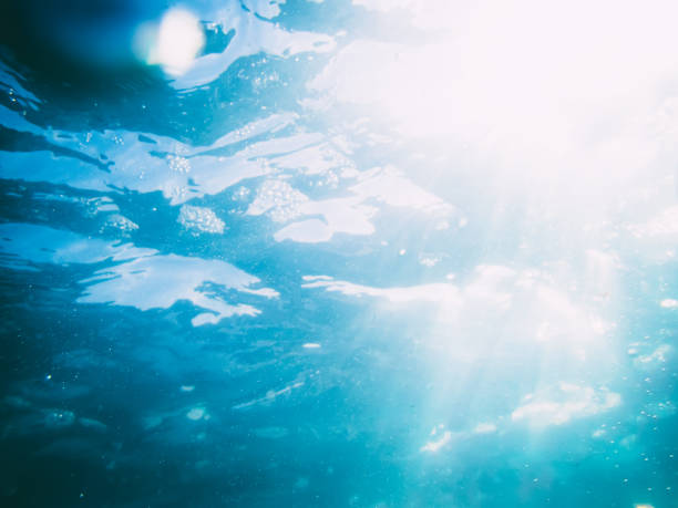 istock Underwater blue texture in ocean. Water in tropical sea. 820609798