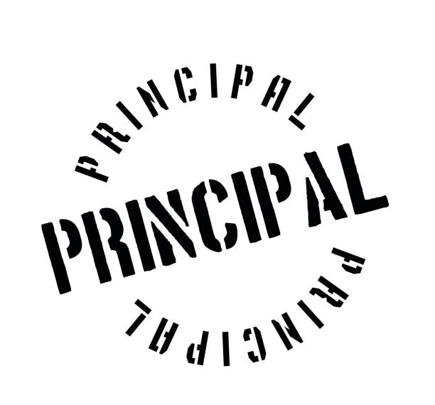 Principal rubber stamp Principal rubber stamp. Grunge design with dust scratches. Effects can be easily removed for a clean, crisp look. Color is easily changed. school principal stock illustrations