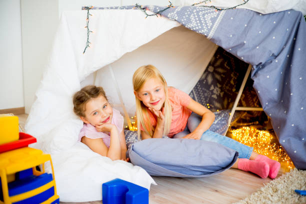 istock Two girls at a sleepover 820627806