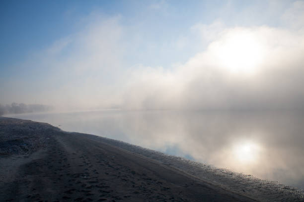 istock Morning on the river early morning fog 820628580