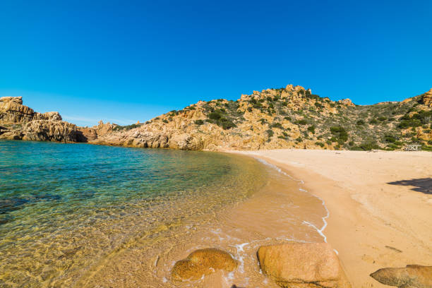 istock Rocks and sand in Costa Paradiso 820633856