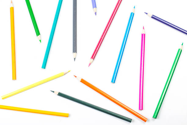 istock bunch of colored pencils isolated on white background 820634942