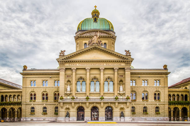 bundeshaus, 베른, 스위스 - berne canton 이미지 뉴스 사진 이미지