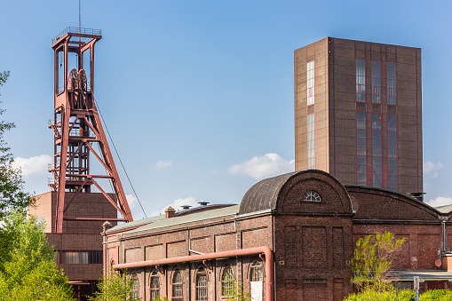 Zollverein, Germany - April, 2017: The Zollverein Coal Mine Industrial Complex is a industrial site in the city of Essen, North Rhine-Westphalia, Germany. It is on the UNESCO World Heritage Sites List.