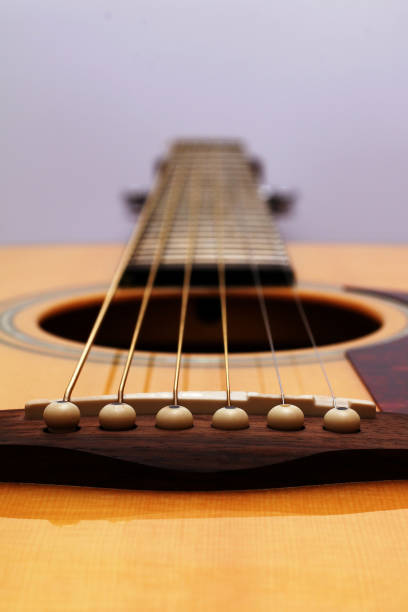 istock Classical acoustic guitar on a white background 820667094