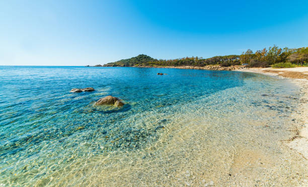 istock Blue water in Porto Pirastu 820676550