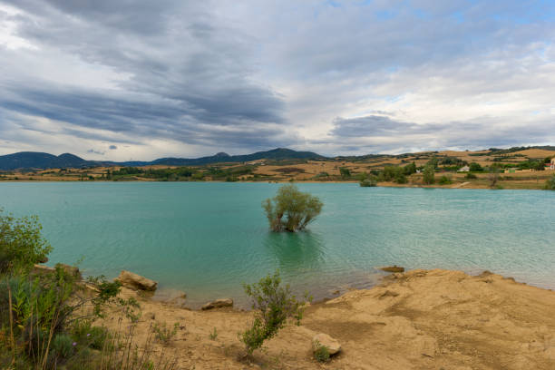 The Alloz reservoir in Lerate, Navarra, Spain