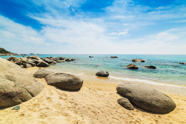 istock Rocks and sand in Porto Sa Ruxi 820677350
