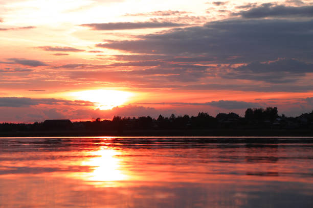 istock Panorama of a beautiful country sunset 820681868