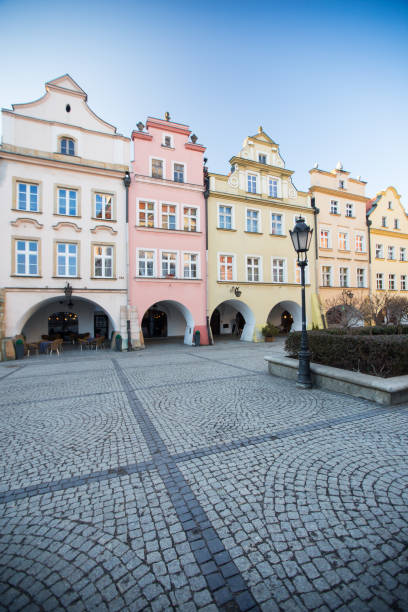 istock Buildings at Jelenia Gora main square 820714852