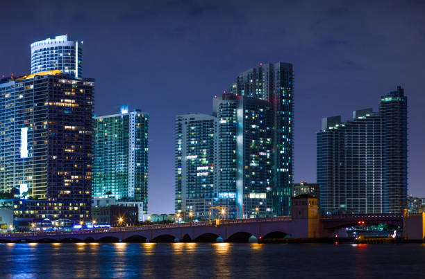 istock Panorama of Miami at night 820715338