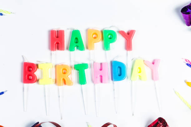 istock concept birthday party on white background top view pattern 820722506