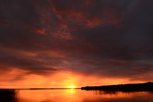 Sunset on the Lake of Chiusi