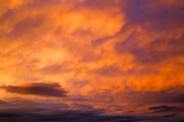 istock Beautiful stormy sunset sky. Cloudy abstract background. 820729530