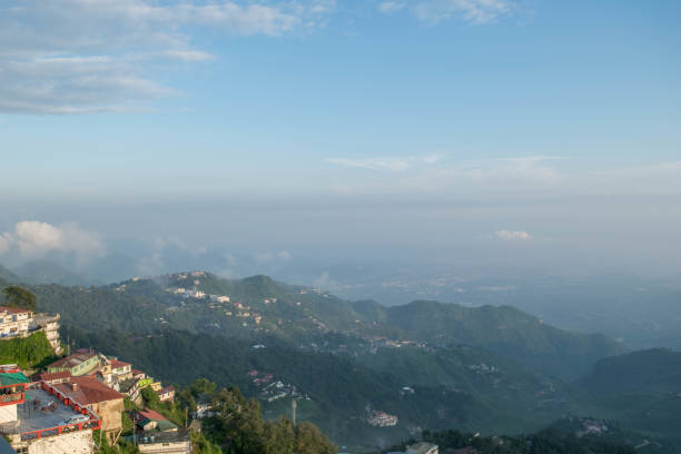 istock Mussoorie landscape in cloudy rainy Monsoon season 820730876