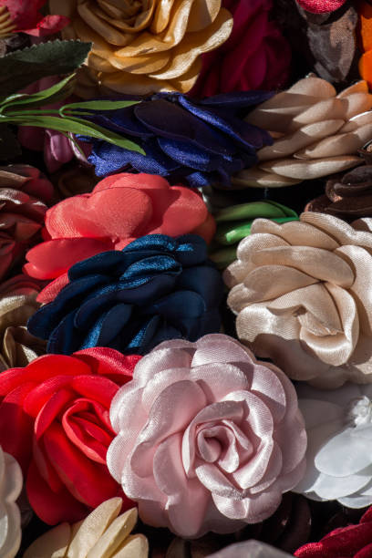 istock Fake artificial flowers  in view 820734776
