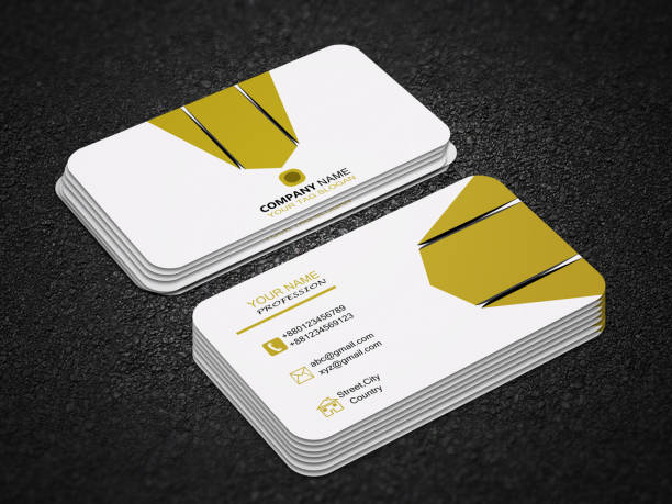 istock Creative Business Card Design with Mockup 820739328