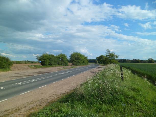 istock Secondary Highway - 'B' Road - Norfolk, England, UK 820744314