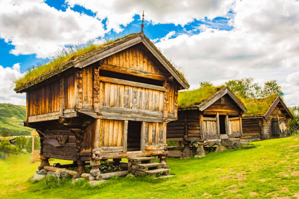 istock Old traditional Norwegian houses. Geilo, Norway. 820747080