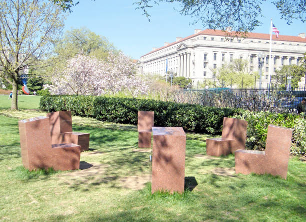 istock Washington Chairs made ​​of granite 2010 820752564
