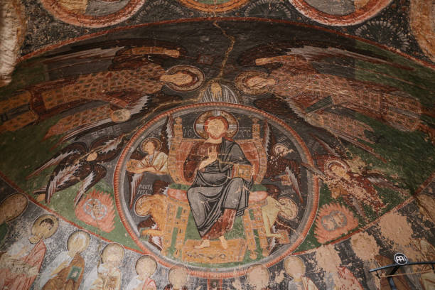 istock Frescos in Cross Church, Cappadocia 820756034