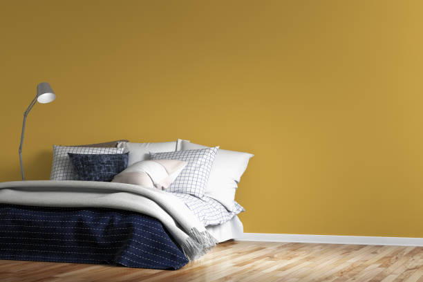 istock Bedroom with decoration and copy space 820757330