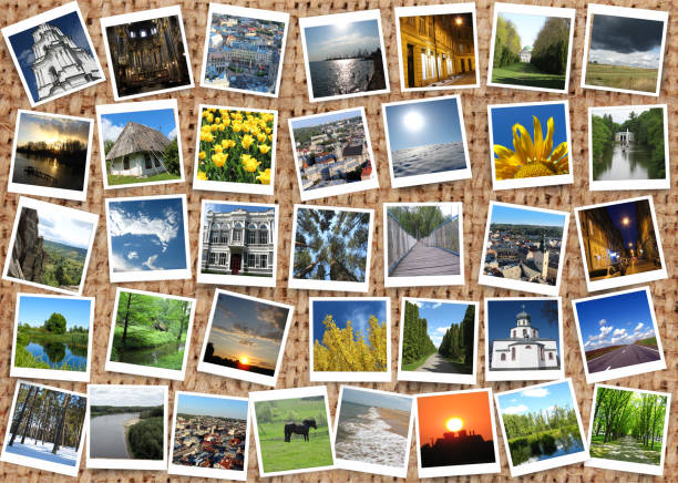 istock many motley photos on the sacking background 820757344