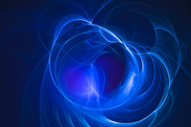 istock High resolution blue, green and purple fractal background. 820768630