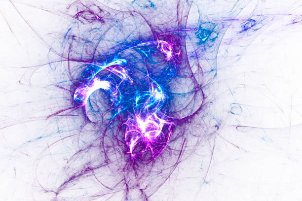 istock High resolution blue, purple, pink, gray and white fractal background. 820770146