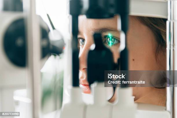 Augencheck Stockfoto und mehr Bilder von Augenheilkunde - Augenheilkunde, Ophthalmologe, Augenoptiker