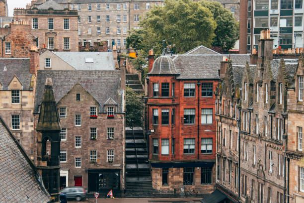 istock Typical residential buildings in Edinburgh 820772806