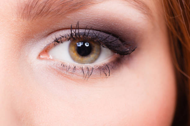 istock Glamorous woman with elegant eye make up. 820773318