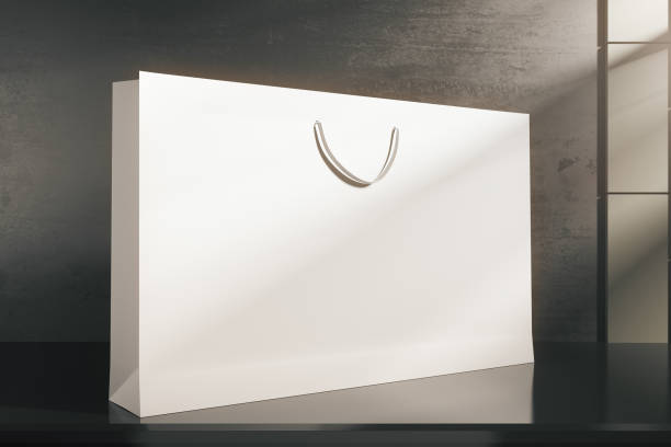istock White shopping bag, buy concept 820782980