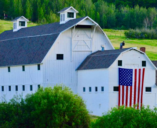 istock Historic White Barn, Park City 820784868