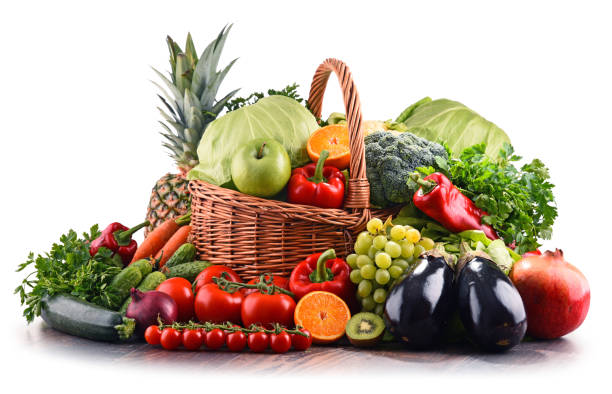 istock Assorted raw organic vegetables and fruits 820787208