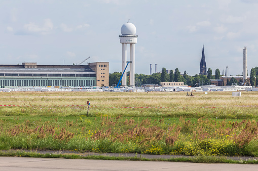 tempelhofer feld old airport berlin germany
