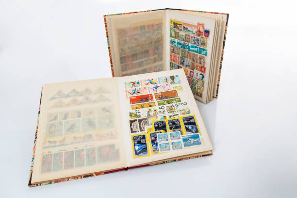 istock Stockbooks with postage stamps collections 820796498
