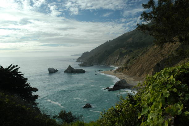 istock Back side of falls in Big Sur. 820809002