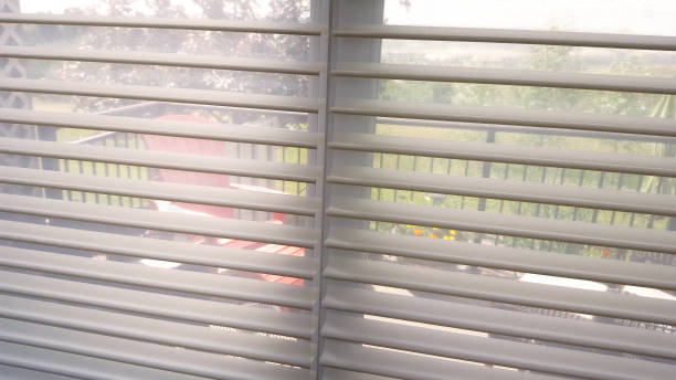istock Beautiful Translucent Blinds Off The Bedroom Deck 820812326