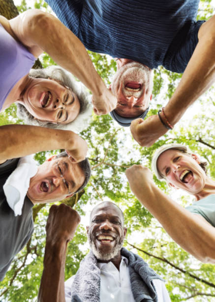 istock Group of Senior Retirement Exercising Togetherness Concept 820812626