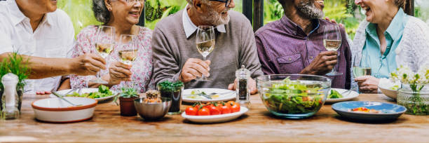 istock Senior Group Relax Lifestyle Dinning Concept 820813628
